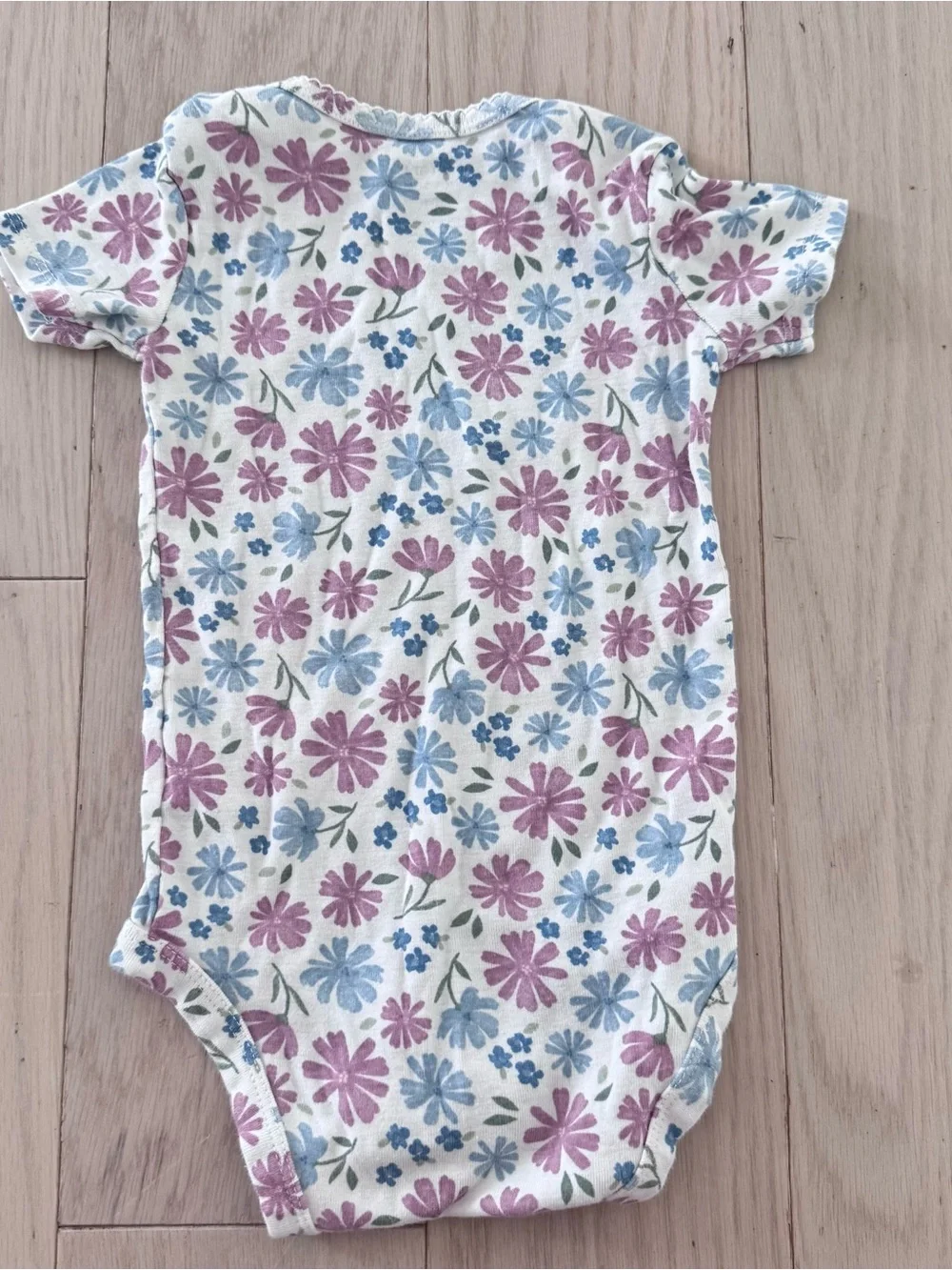 Carters Floral Short-Sleeve Baby One-Piece 18M